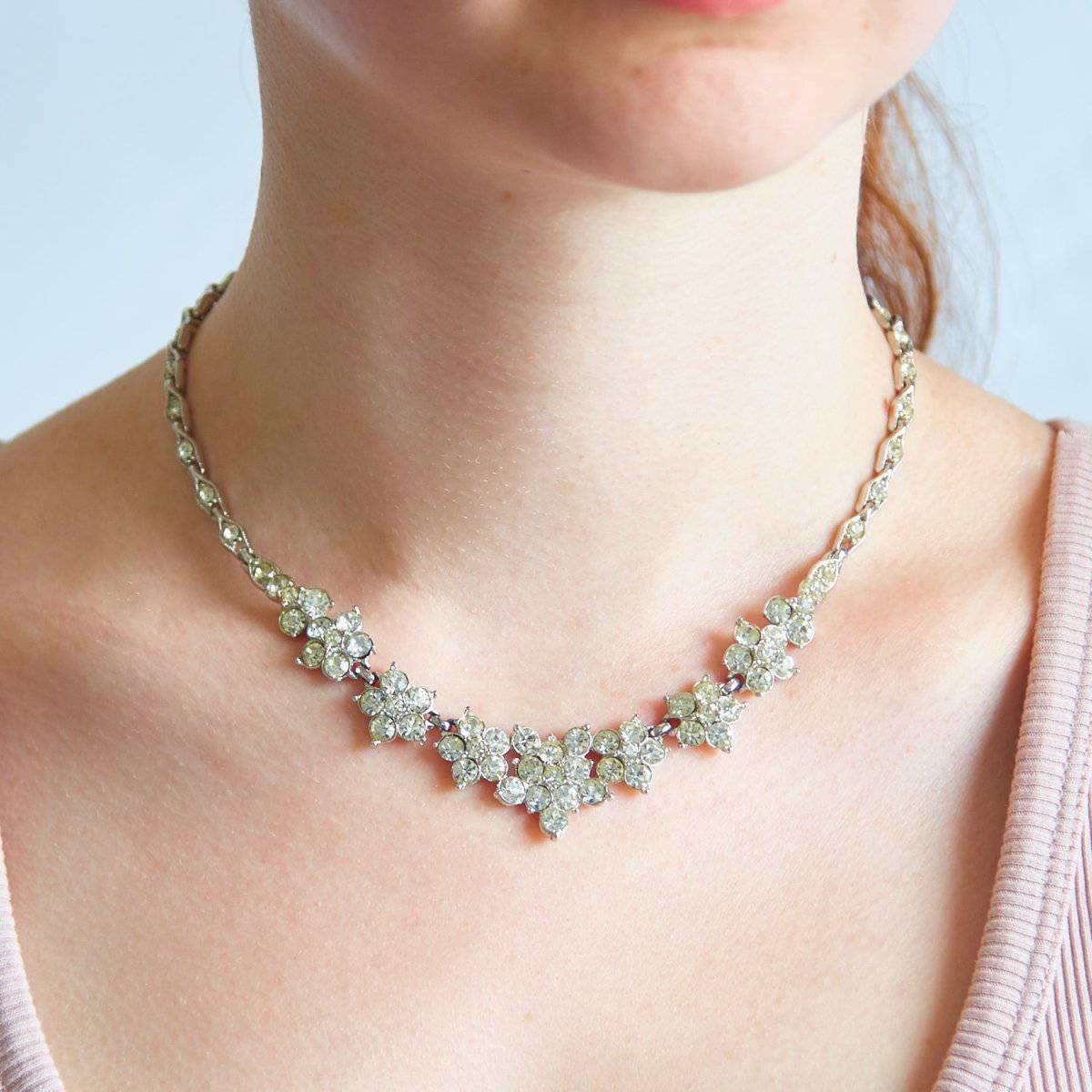 Vintage Bogoff Pavé Statement Necklace - Admiral Row