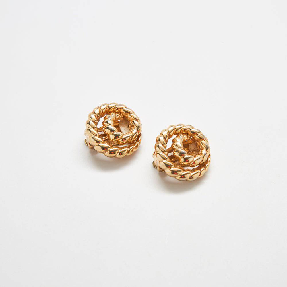 Vintage Erwin Pearl Rope Twist Stud Earrings - Admiral Row