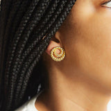 Vintage Erwin Pearl Rope Twist Stud Earrings - Admiral Row