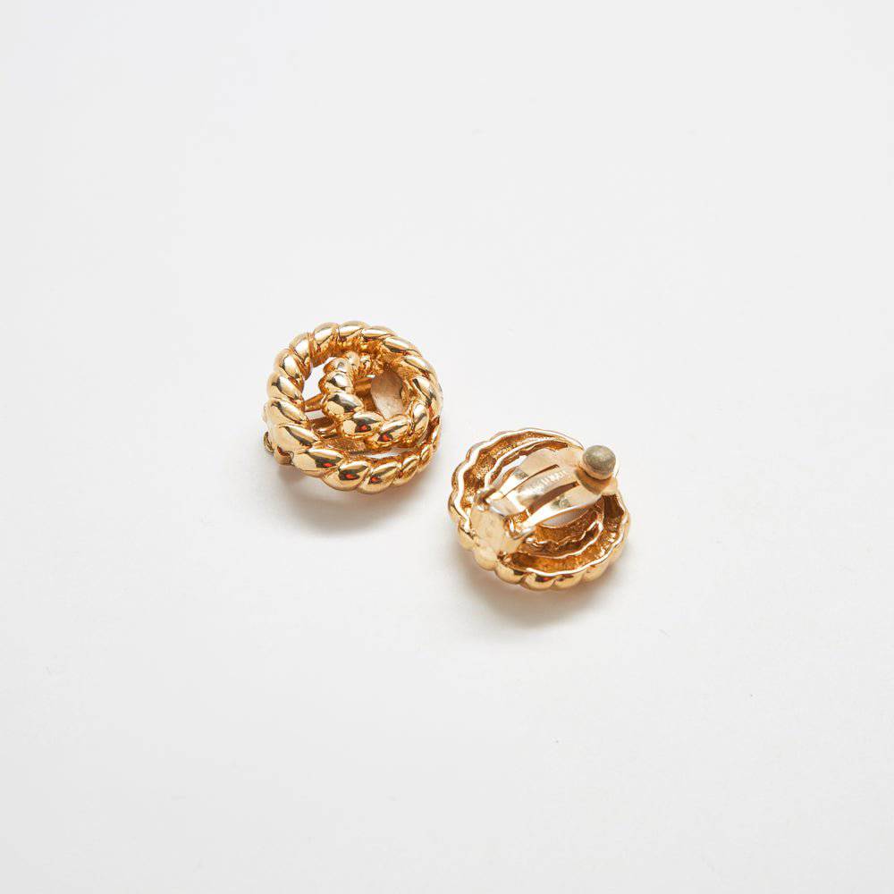 Vintage Erwin Pearl Rope Twist Stud Earrings - Admiral Row