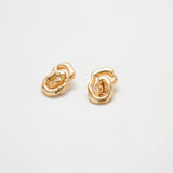 Vintage Gold Abstract Spiral Earrings - Admiral Row