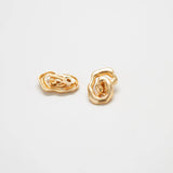 Vintage Gold Abstract Spiral Earrings - Admiral Row