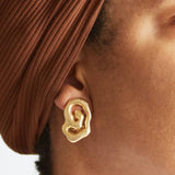 Vintage Gold Abstract Spiral Earrings - Admiral Row