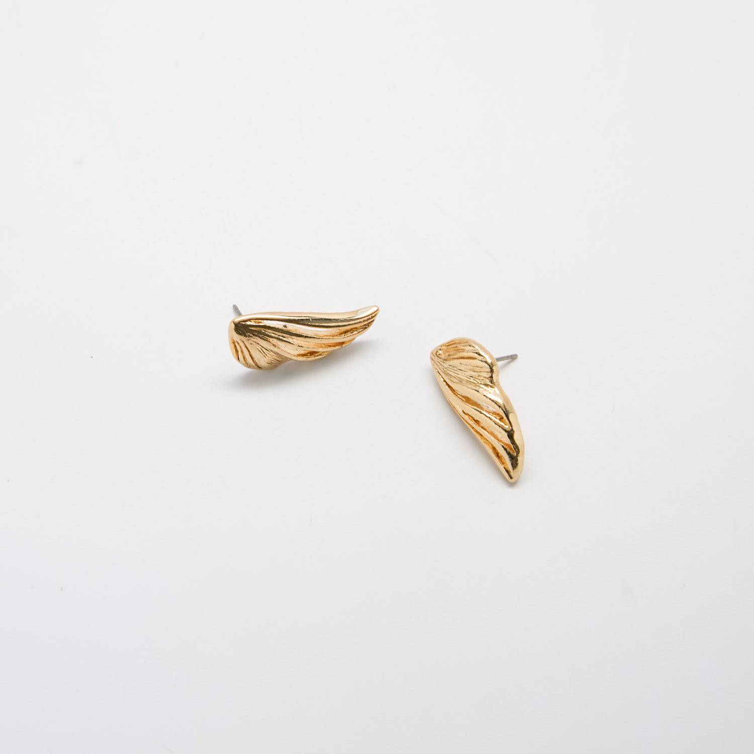 Vintage Gold Butterfly Wing Earrings - Admiral Row