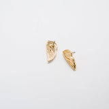 Vintage Gold Butterfly Wing Earrings - Admiral Row