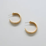 Vintage Gold Medium Hoop Earrings