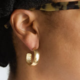 Vintage Gold Medium Hoop Earrings