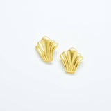 Vintage Gold Shell Earrings - Admiral Row