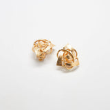 Vintage Gold Triangle Swirl Earrings - Admiral Row