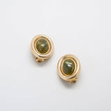 Vintage Jade Cameo Earrings - Admiral Row