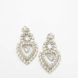 Vintage Kirk's Folly Pavé Heart Earrings - Admiral Row