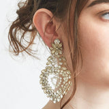 Vintage Kirk's Folly Pavé Heart Earrings - Admiral Row