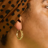 Vintage Napier Cut-out Hoops