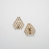 Vintage Pave Fishnet Earrings - Admiral Row