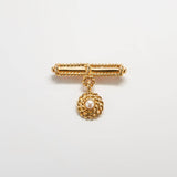 Vintage Pearl and Gold Brooch