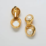 Vintage Pearl Drop Statement Earrings - Admiral Row