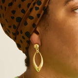Vintage Pointed Door Knocker Earrings
