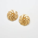 Vintage Sarah Coventry Gold Flower Earrings