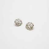 Vintage Silver Criss-cross Earrings