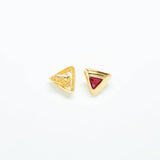 Vintage Swarovski Triangle Earrings
