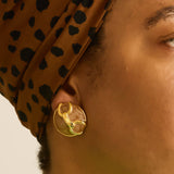 Vintage Taupe Chain Link Earrings