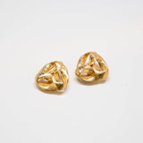 Vintage Trinity Knot Ribbon Earrings