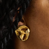 Vintage Trinity Knot Ribbon Earrings