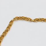 Vintage Monet gold-tone oval link necklace — clasp detail
