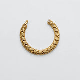 Vintage gold-tone woven-link bracelet — front