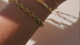 Gold Thick Rope Chain Bracelet Video - Admiral Row