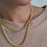Thick Curb Chain Link Necklace