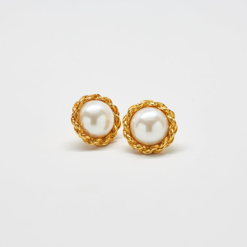 Vintage Pearl Stud Carolee Jewelry Earrings