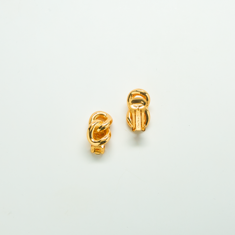 Vintage Christian Dior Small Double Link Earrings