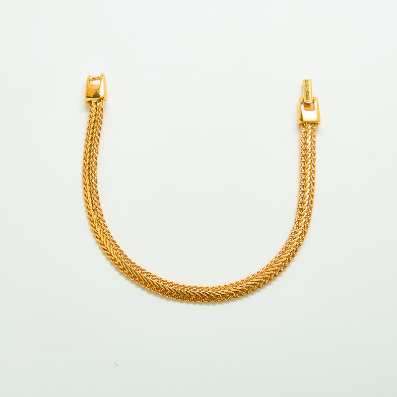 Vintage Napier Gold Woven Snake Chain Bracelet