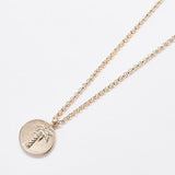 Gold Coin Palm Tree Necklace