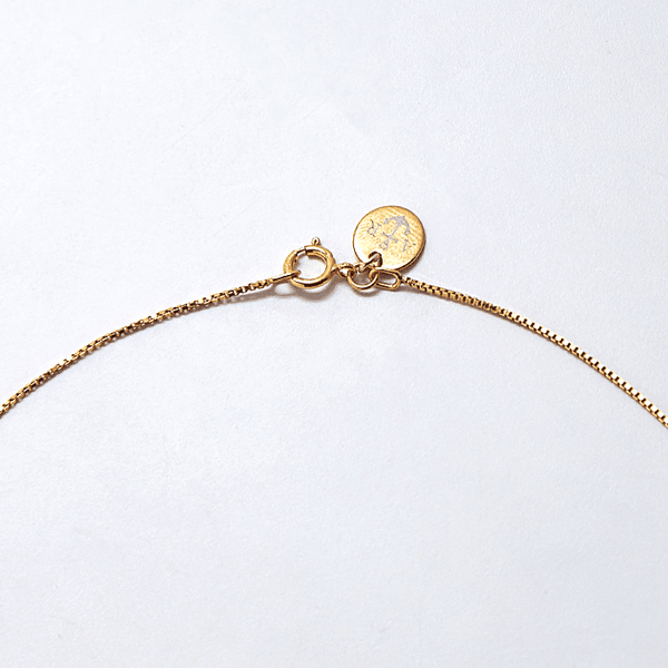 Gold Rose Bar Pendant Necklace