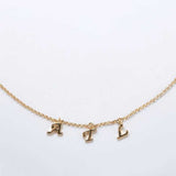 "ATL" Gold Initial Necklace Admiral Row
