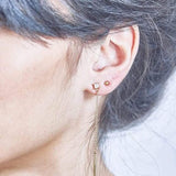 Diamond Gold Spike Drop Earrings - Admiral Row