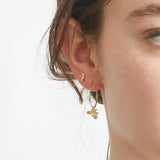 Gold Bee Hoop Earrings - Admiral Row