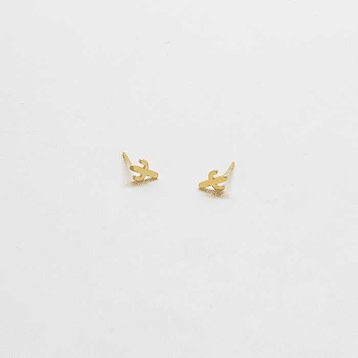 Gold Cactus Stud Earrings - Admiral Row