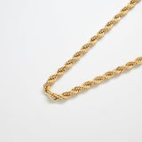 Gold Chunky Rope Chain Necklace - Admiral Row
