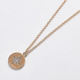 Gold Coin Pave Star Necklace - Admiral Row