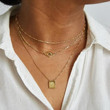 Gold Diamond Medallion Necklace - Admiral Row