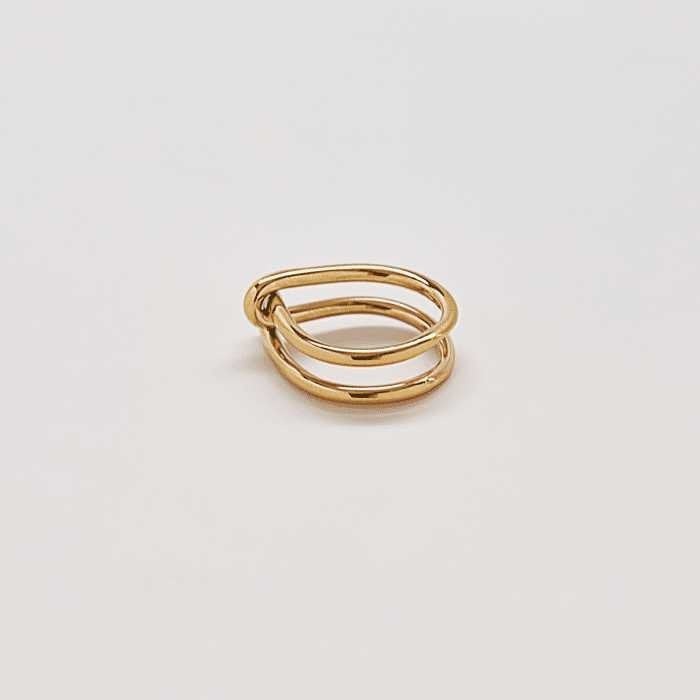 Gold Double Knot Ring - Imperfect - Admiral Row
