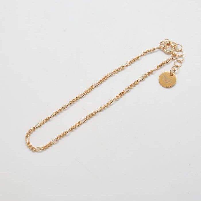 Gold Figaro Chain Bracelet - Admiral Row