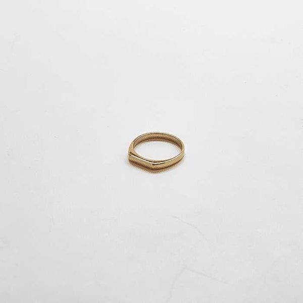 Gold Flat Top Ring - Admiral Row
