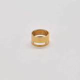 Gold Geo Wide Bar Ring - Imperfect - Admiral Row
