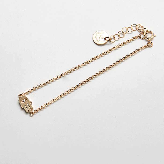 Gold Hamsa Hand Bracelet - Admiral Row