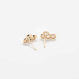 Gold Honeycomb Stud Earrings - Best Seller - Admiral Row