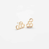 Gold Honeycomb Stud Earrings - Best Seller - Admiral Row